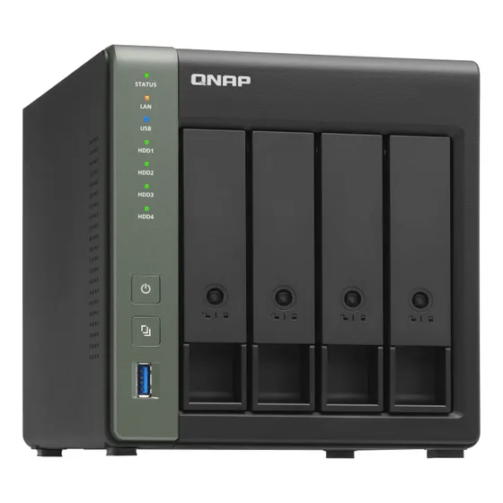 Servidor Qnap Nas 4 Bahias 3.5/2.5 Sata Iii/ii, 1.7 Ghz 