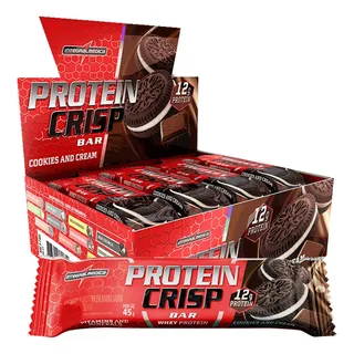 Protein Crisp Bar Cookies And Cream 12 Und Integralmédica Protein Crisp Bar Cookies And Cream 12 Und Integralmédica