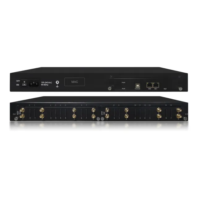 Gateway Gsm Dinstar Uc2000 16 Canales 4g Para Centrales Ip