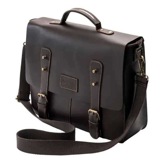 Morral De Cuero Engrasado Estilo Vintage Maletin Fabricante
