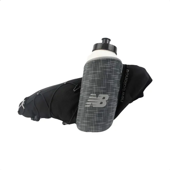 Pochete New Balance Running Bottle Hidratação 2 Litros Leve Cor Preto