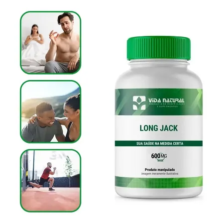 Long Jack 600mg 120 Cápsulas - Sem Sabor