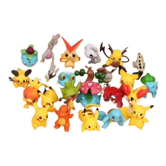 Miniatura Pokemon 24 Bonecos Sortidos Pikachu & Cia