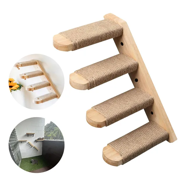 Estante Escalera 4 Piso Para Gatos Pet 50×19cm Con Tornillo
