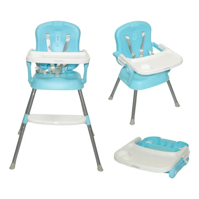 Silla Periquera Bebe Alta Plegable Portatil 3 En 1 - Amulay
