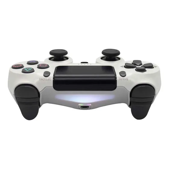 Joystick Compatible Ps4 Play4 Inalámbrico Alternativo Color Blanco