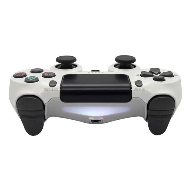Joystick Compatible Ps4 Play4 Inalámbrico Alternativo Color Blanco