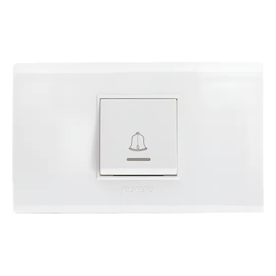 Pulsador Timbre Decorativo Para Exteriores Blanco