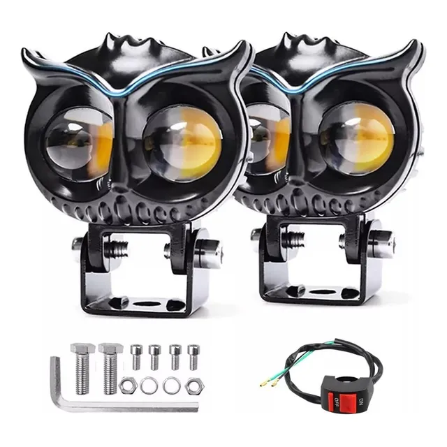 8000lm Luz Leds Par Faros Para Motos Luces Auxiliares Lupa