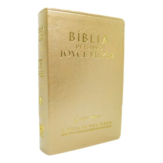 Bíblia De Estudo Joyce Meyer - Dourada Biblia Evangelica Bíblia Da Mulher Biblia Feminina Biblia Joyce Meyer, De Joyce Meyer., Vol. 1. Editorial Bello Publicações, Capa Mole Em Português, 2018