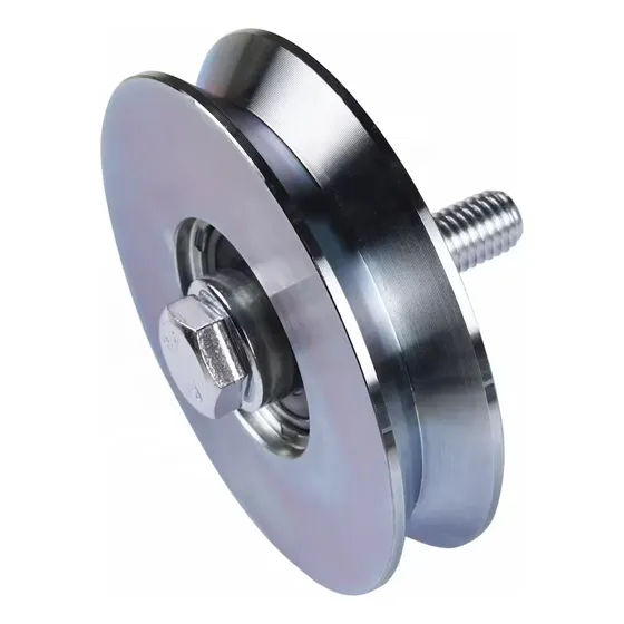 Ruedas Para Portón Corredizo De Acero Con Bulón Y Bujes Reforzados - Canal En V 70 Mm Inomax