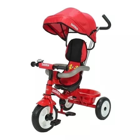 Triciclo multifuncional Bebitos Clásica XG-6419 rojo