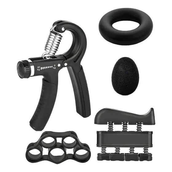 Hand Grips 5 Piezas - Kit Completo Antebrazos, Dedos