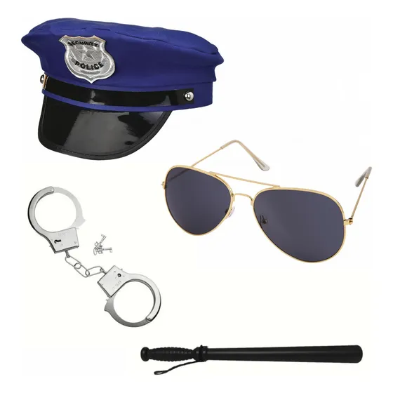 Set Disfraz Policia Premium Combo Cotillon 