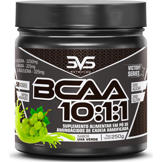 Bcaa Em Pó 10:1:1 Sabor: Uva Verde - Fórmula Exclusiva Ultra Concentrada Com 3900mg De Aminoácidos Por Dose - 250g Bcaa Em Pó 10:1:1 Sabor: Uva Verde - Fórmula Exclusiva Ultra Concentrada Com 3900mg De Aminoácidos Por Dose - 250g