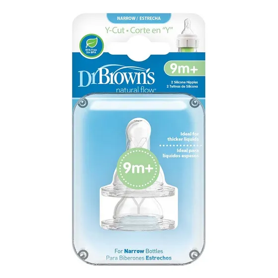 Tetina / Mamila Dr. Brown's Cuello Angosto Nivel 4 - 9m+