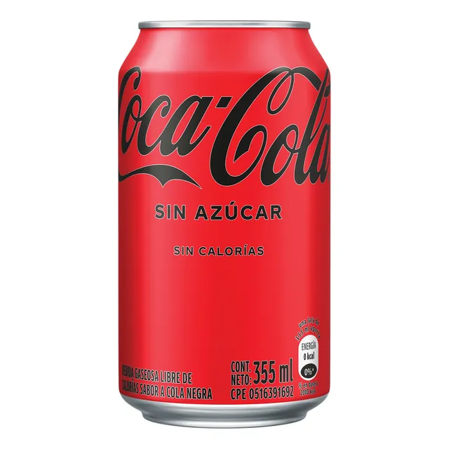 Refresco Coca-cola Sin Azúcar Lata 355ml 12 Unidades