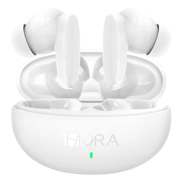 Audífonos In-ear Inalámbricos 1hora Aut205 Blanco Auriculares Inalambricos Bluetooth 5.3 Con Microfono