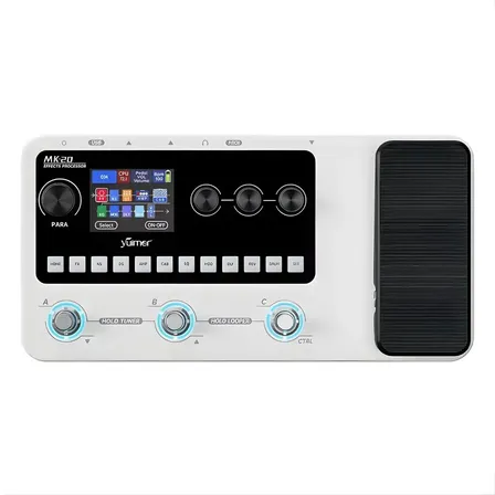 Pedaleira Guitarra Efeitos Yuimer Mk20 Branco