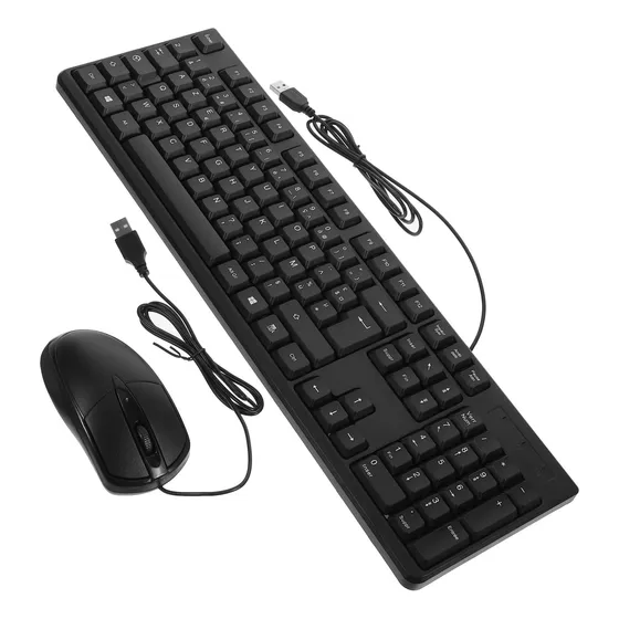 1 Juego De Ratón Y Teclado Con Cable, Teclado Moderno Francé