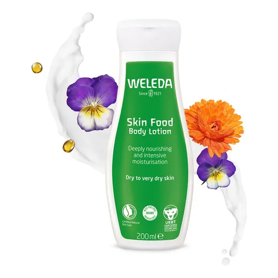 Body Lotion Weleda SKIN/FOOD para piel seca de 200mL