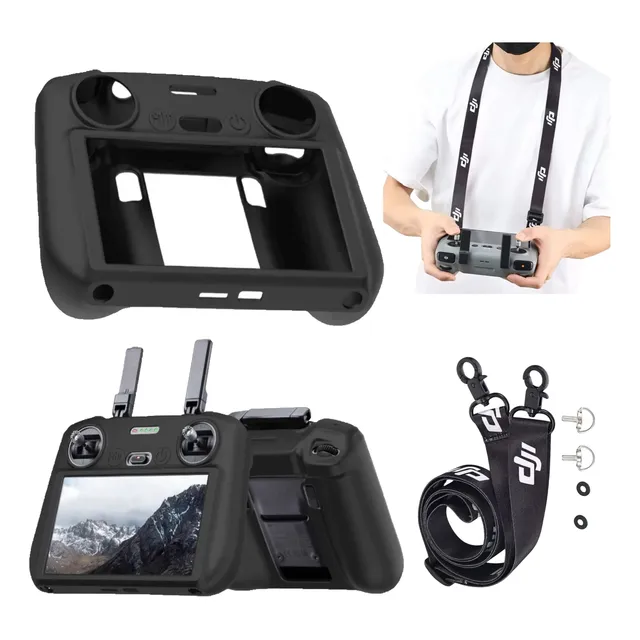 Funda Protectora + Correa De Cuello Para Control Dji Rc 2