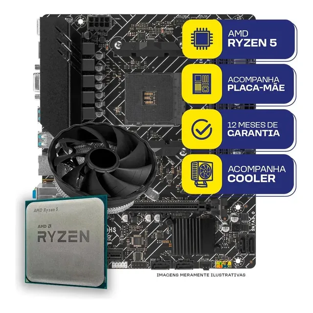 Kit Upgrade Gamer Mcl, Amd Ryzen 5 3400g, A520m