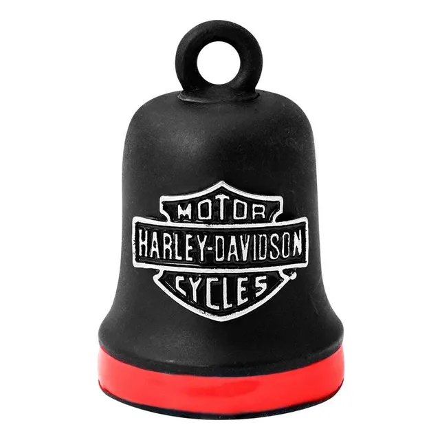Campana Paseo Franja Roja Bar Shield Acabado Negro Hrb101
