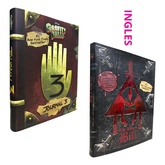 Gravity Falls Journal 3+ Bill Ingles (pasta Dura) Originales