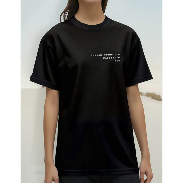 Remera Algodón Heaven Knows How Im Miserable Now- Aesthetic 