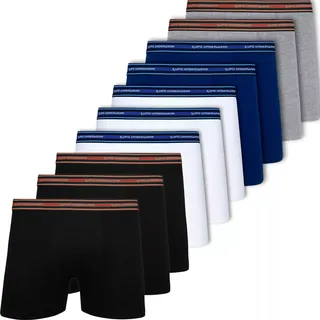 Kit 10 Cuecas Box Boxer Lupo Adulto Masculina AlgodĂŁo - 523 Kit 10 Cuecas Box Boxer Lupo Adulto Masculina AlgodĂŁo - 523