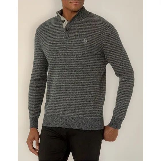 Sueter Cuello Alto Botones Chaps Hombre Talla Extra Xxl