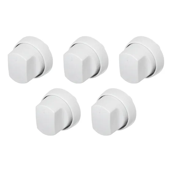 Juego 5 Perillas Blancas Completas Cocina Escorial Original