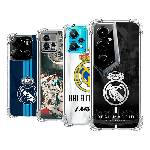 Forro Antigolpes Real Madrid Tecno Todos Los Modelos
