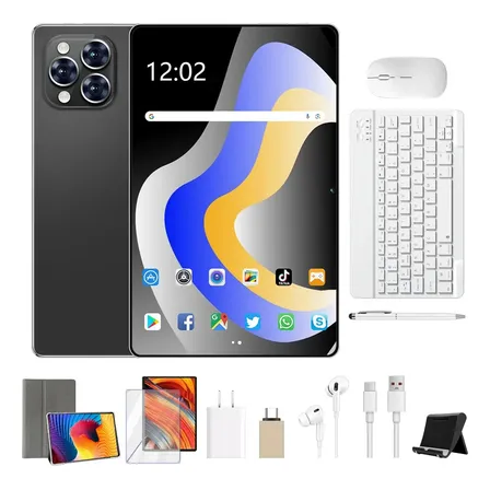 Tablet Android 15 Tab Kit Completo Ram 16gb 512gb 11.6'' Hd Preto