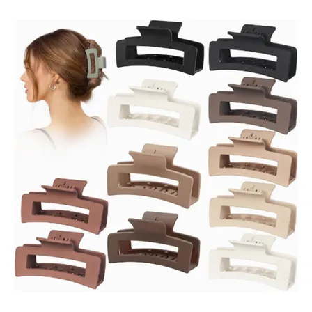 Pack 6 Pinzas Tiburon Para Cabello De Mujer Y Niña