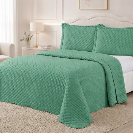 Colcha Rozac Cobre Leito King 180 Fios Dupla Face Elegante