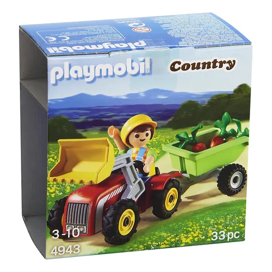 Playmobil Huevos Sorpresa Niño En Tractor 4943 Color Unico
