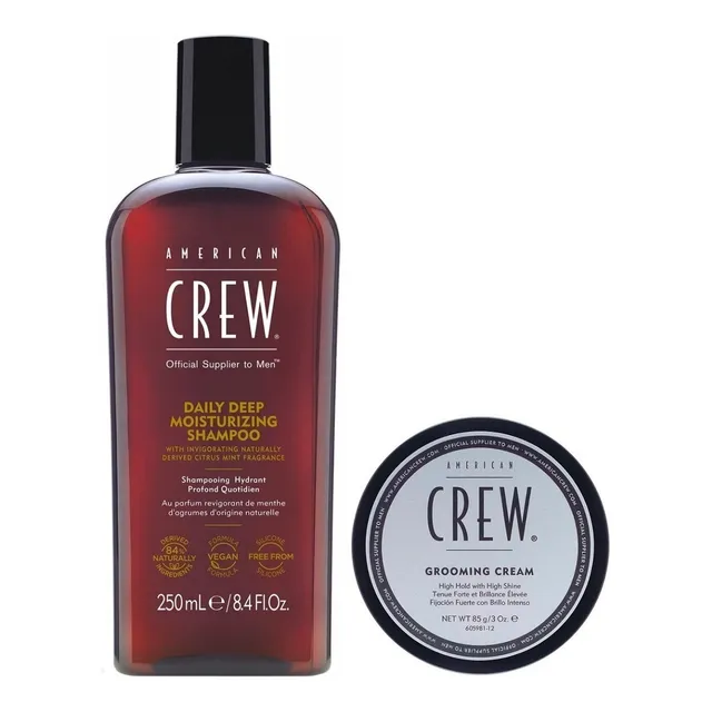 Shampoo Hidratante + Cera Grooming Cream American Crew Men