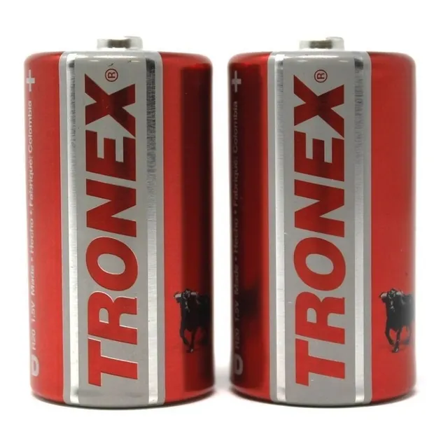 1 Par Pilas Tipo D Tronex Bulk Manganeso 1.5v R20 Icontec 1a