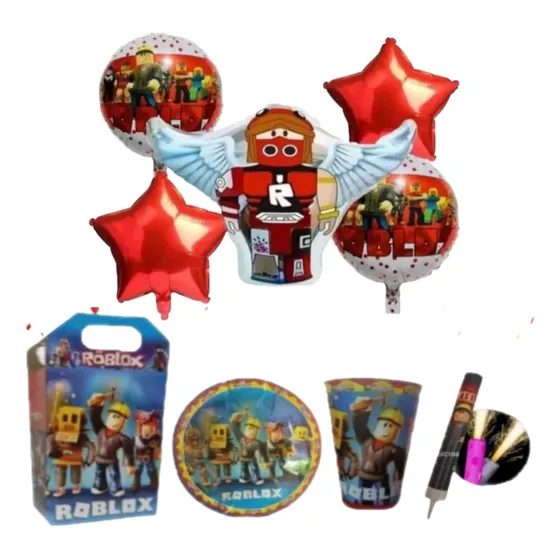 Paquete De Fiesta Temática Roblox 20 Niños