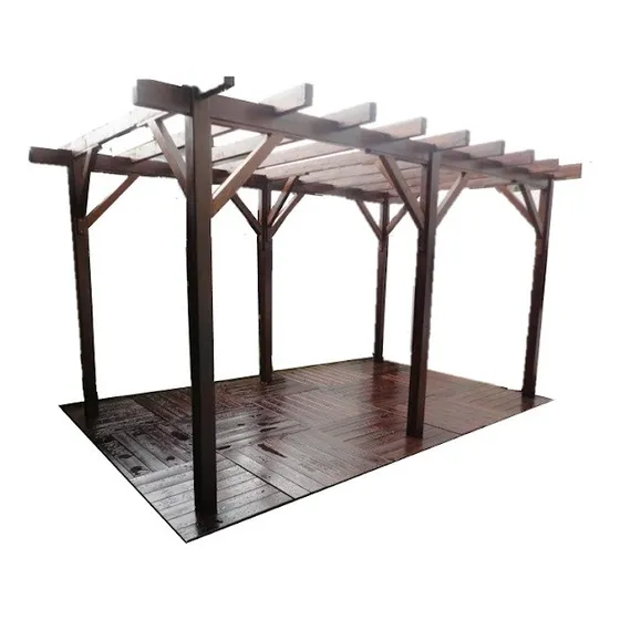 Pergolado Amazon Totem 5m X 4m Madeira De Lei Sem Os Decks