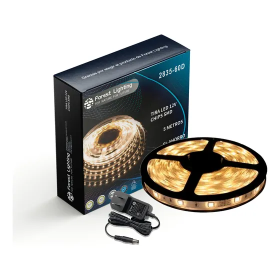 Tira Led Autoadhesivas Colores 5mts Interior + Fuente