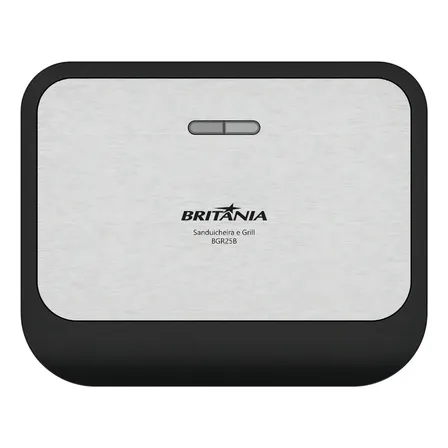 Sanduicheira e grill britânia bgr25b 2 em 1 750w Preto
