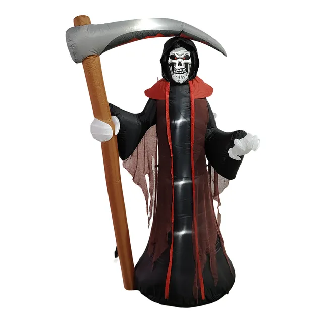 Inflable La Parca Macabra 2.4mt Luz Led Halloween Decoracion