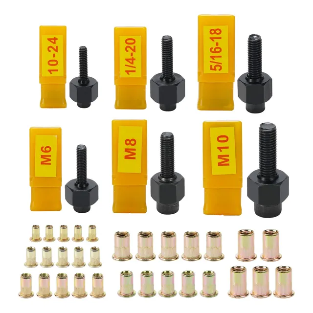Hifeson Herramienta Tuerca Remache Manual Practica Metrica