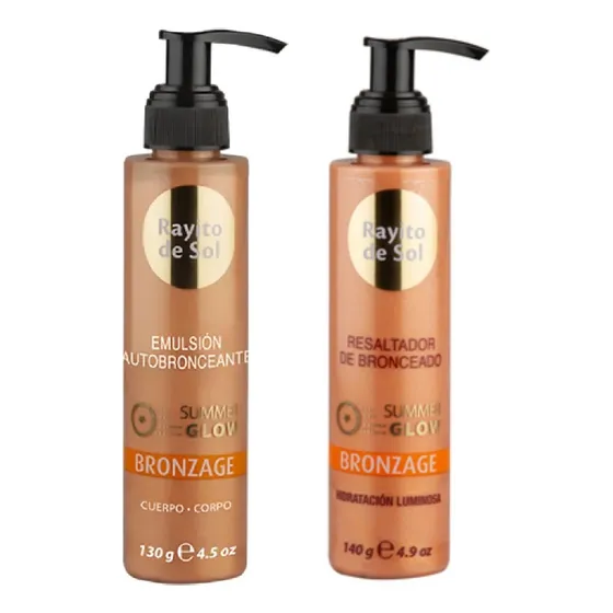 Emulsion Autobronceante + Resaltador De Bronceado Bronzage