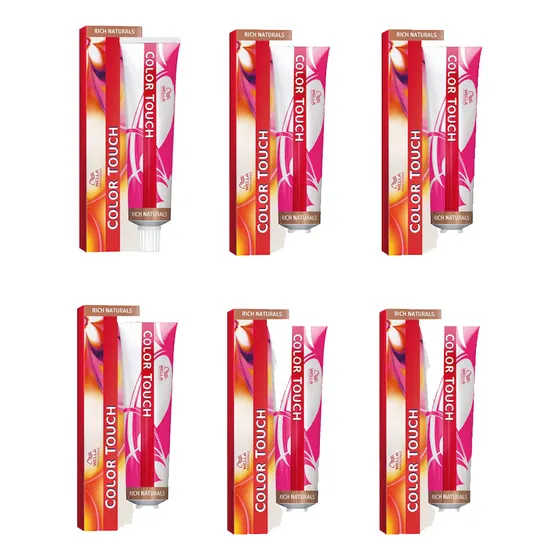 Combo Wella Tintura Color Touch X6unidades Tono Sin Tono