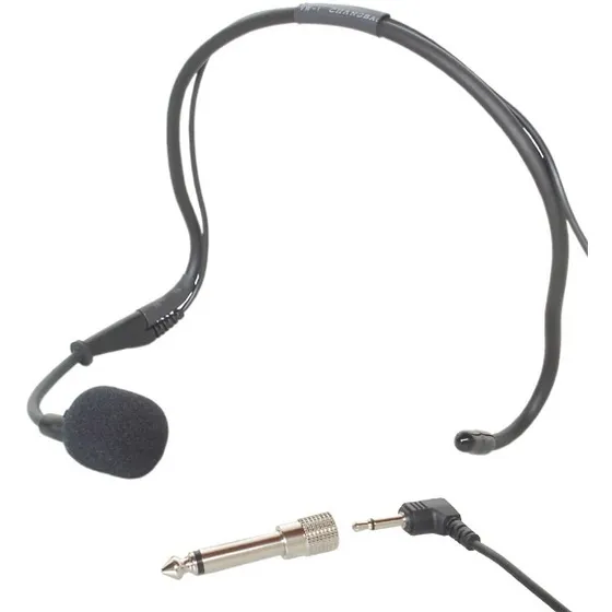 Microfone Headset Prof Yoga Hm-20 Dinâmico Hm20 Direto Mesa Cor Preto