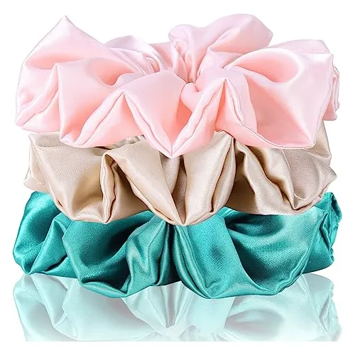 Zytj 3 Pack Grandes Scrunchies De La Seda Para 975th